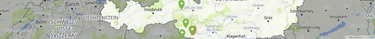 Kartenansicht für Apotheken-Notdienste in der Nähe von Schlaiten (Lienz, Tirol)